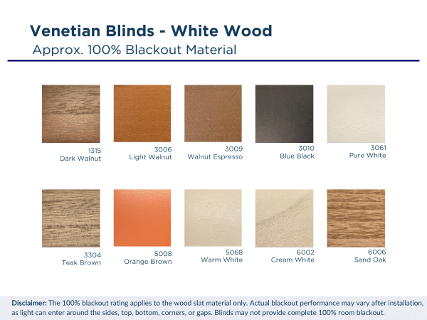 General - Venetian Blinds Wood - 3 General - Venetian Blinds Wood - 3