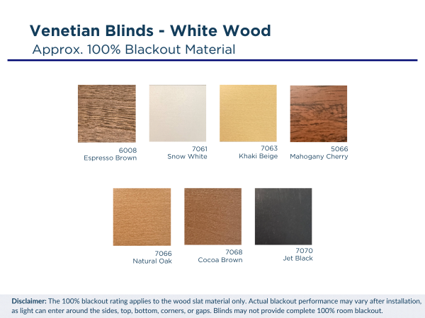 General - Venetian Blinds Wood - 4 General - Venetian Blinds Wood - 4